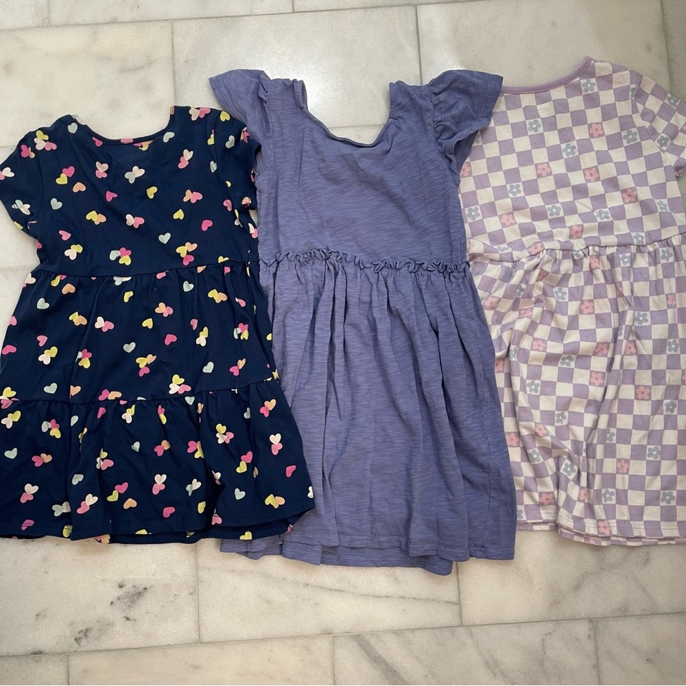 Girls Dresses. Size 5T. EUC. 1 Car & Jack, 1 Jumping Beans & 1   Wonder Nation. - Picture 2 of 8